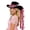 Black with red hearts, variant on BRICH Cowboy Hat Heart Pattern Western Hat Travel Casual Wear Hats Fashion Denims Hats for Daily Fashion Statements 03-White One Size