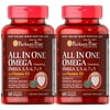 Puritan's Pride All In One Omega 3, 5, 6, 7 & 9 with Vitamin D3 (2 PACK)