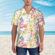 thumbnail image 2 of Fotbe Retro Colorful Butterfly Camisa Hawaiana para Hombre Unisex – Camisa Casual de Verano con Botones de Manga Corta de Algodón y Lino,X-Large, 2 of 7