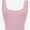 Pink, variant on Women's Square Neck Crop Top Basic Sleeveless Fitted Tank Top Casual Cami