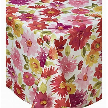 living quarters watercolor floral microfiber tablecloth table cloth