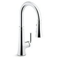 thumbnail image 4 of KOHLER 23766-VS Tone Pull Down Sprayer, Touchless Faucet for Kitchen Sink, Vibrant Stainless, 4 of 7