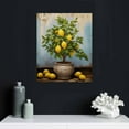 thumbnail image 5 of JRXY  Lemon Wall Art Canvas Lemon Tree Pictures Citrus Fruit Artwork Vertical Painting Vintage Botanical Prints Kitchen Living Room Bedroom Decor Framed 16x20 in, 5 of 5