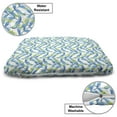 thumbnail image 3 of Leaves Pet Bed, Tropical Plantation Branches Summer Time Island Botany Painted by Hand, Resistant Pad for Dogs and Cats Cushion with Removable Cover, 24" x 39", Sky Blue Green and White, by Ambesonne, 3 of 4