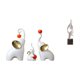 thumbnail image 1 of Figuras abstractas de familia de elefantes, esculturas de animales, estatuas decorativas para escritorio, sala de estar, dormitorio, casa, oficina, de, 1 of 8