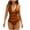 Orange, variant on Loopsun Womens Swimsuits, Summer Swimsuit for Women, Women Solid Backless Strap Bikini Swimsuit Black XL