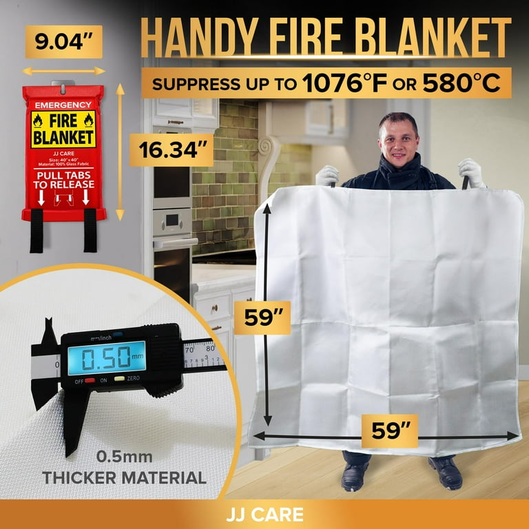 Fire Pit Mat,67 x 60 Fire Blanket, Fiberglass Welding Blanket