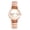 Rosegold, variant on Women's Stretch Strap Watch: Sparkly Butterfly Arabic Numeral Dial Elastic Band Watch - Casual
