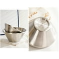 thumbnail image 6 of V Shape Mixing Salad Bowl Double Wall Insulated Metal Soup Bowl Stainless Steels Dessert Bowls Container Enduring, 6 of 9