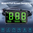 thumbnail image 2 of Universal HUD Head Up Display,GPS Speedometer with Over Speed Alarm Tired Driving Warning Windshield Project For Bike Motorcycle Truck Car, 2 of 8
