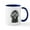 White/Navy Inside, variant on CafePress - Nemo The Portuguese Water Dog Mugs - 11 oz Ceramic Mug - Novelty Coffee Tea Cup