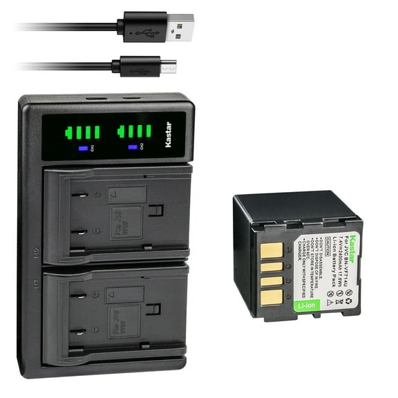 Kastar 1-Pack Battery   LTD2 USB Charger Replacement for JVC BN-VF707 BN-VF707U BN-VF707UE BN-VF707US JVC BN-VF714 BN-VF714U BN-VF714UE BN-VF714US JVC BN-VF733 BN-VF733U BN-VF733UE BN-VF733US Battery