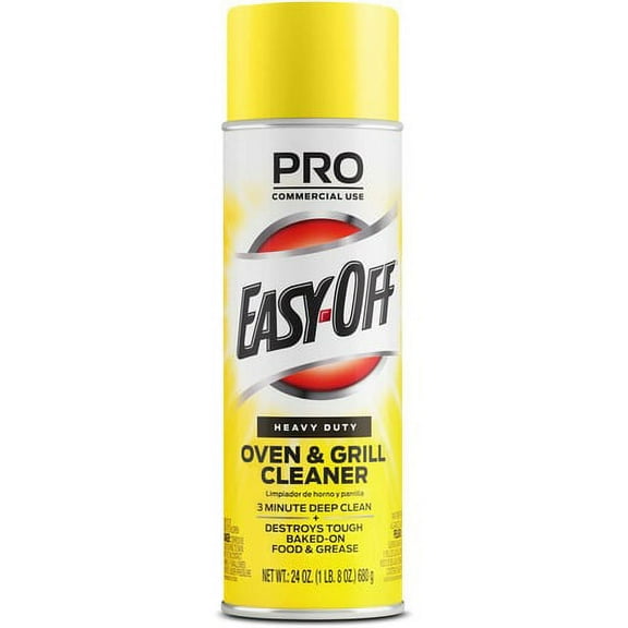 Easy-Off Heavy Duty Oven Cleaner - Ready-To-Use Spray - 24 fl oz (0.8 quart) - Aerosol Spray Can - 1 Each - White | Bundle of 2 Each