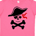 thumbnail image 4 of Inktastic Pirate Skull and Cross Bones Boys or Girls Toddler T-Shirt, 4 of 5