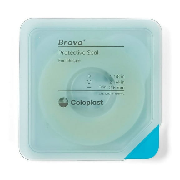 Coloplast Brava Protective Seal 1-1/8" Starter Hole, 27mm, 2.5mm Thick Box of 10