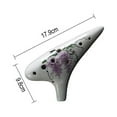 thumbnail image 2 of 12 Hole Ceramic Ocarina,hand Painting ,beginner Learning, Christmas Gift Style1, 2 of 5