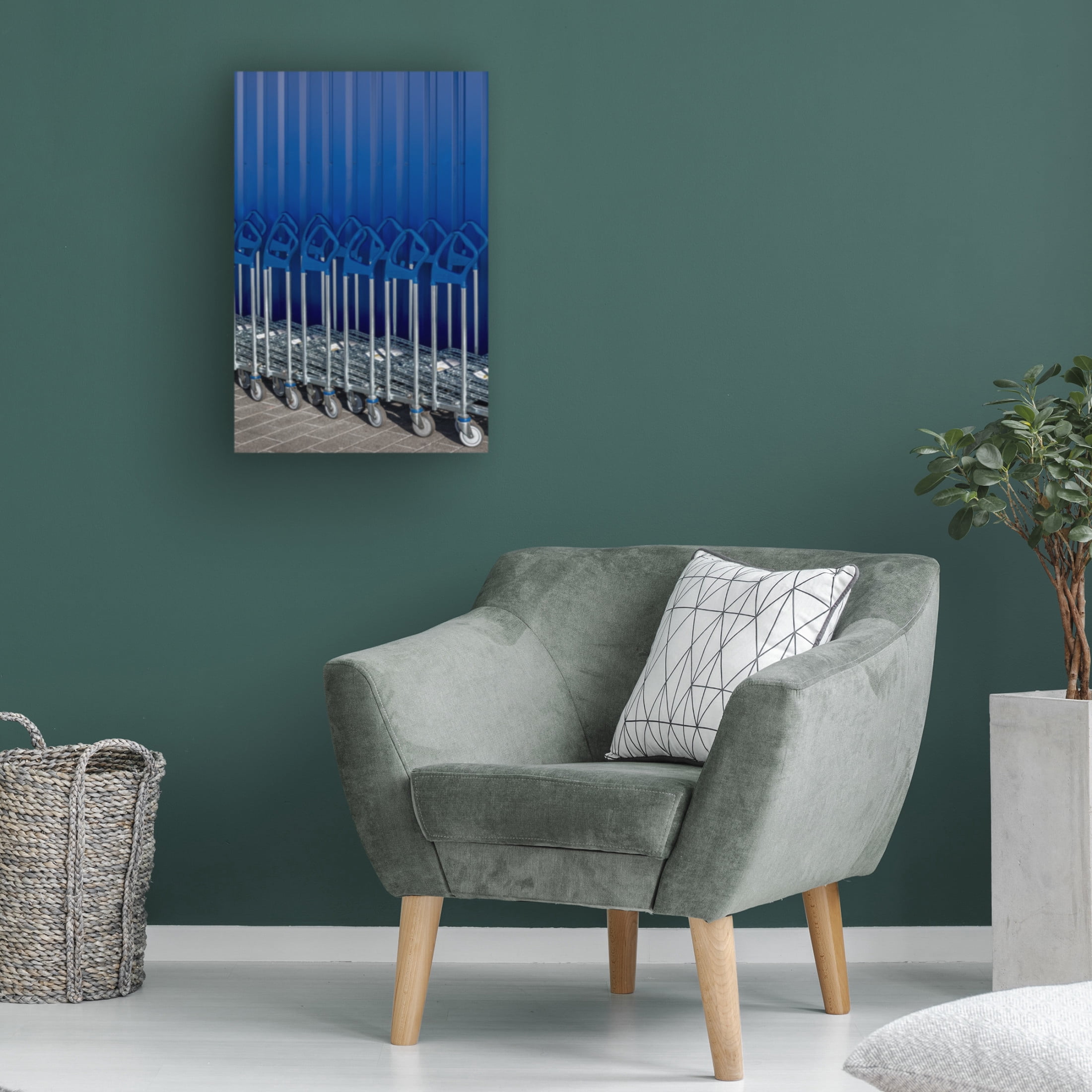 Canvas Wall Art - Elisabeth Fredriksson Luycx 'Luggage Cars' Wall Art for Living Room, Bedroom, or Office Décor by Trademark Fine Art - 12 x 19 Inches