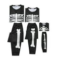 thumbnail image 3 of Unique Bargains Womens Family Pajama Set Halloween Long Sleeve Sleepwear Party Pj Sets XS Black Kids, 3 of 5