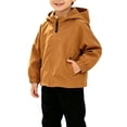 thumbnail image 2 of Children Jacket Dqueduo Boys' Hooded Windbreaker Zip Up Casual Outdoor Jacket Coat With Pockets, 2 of 7