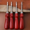 thumbnail image 3 of 4x Edge Leather Beveler Leather Stitching Tool Leather Stitching Groover Skiving Trimming Edge Leather Leather Tools for DIY, 3 of 8