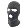thumbnail image 2 of grinderPUNCH 3 Hole Knitted Winter Outdoor Sports Full Face Cover Balaclava Ski Mask for Men and Women, Charcoal, 2 of 2