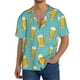 thumbnail image 1 of Fotbe Beer Camisa Estampada de Manga Corta para Hombre, Casual de Verano, Estilo Playero, Sin Arrugas-Small, 1 of 5
