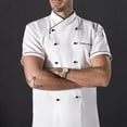 thumbnail image 5 of Chef Jacket Short Sleeve restaurant house kitchen Culinary Coat, 5 of 8