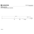 thumbnail image 5 of Kingston SR118 Edenscape 60-Inch to 72-Inch Adjustable Shower Curtain Rod in Brushed Nickel, 5 of 8