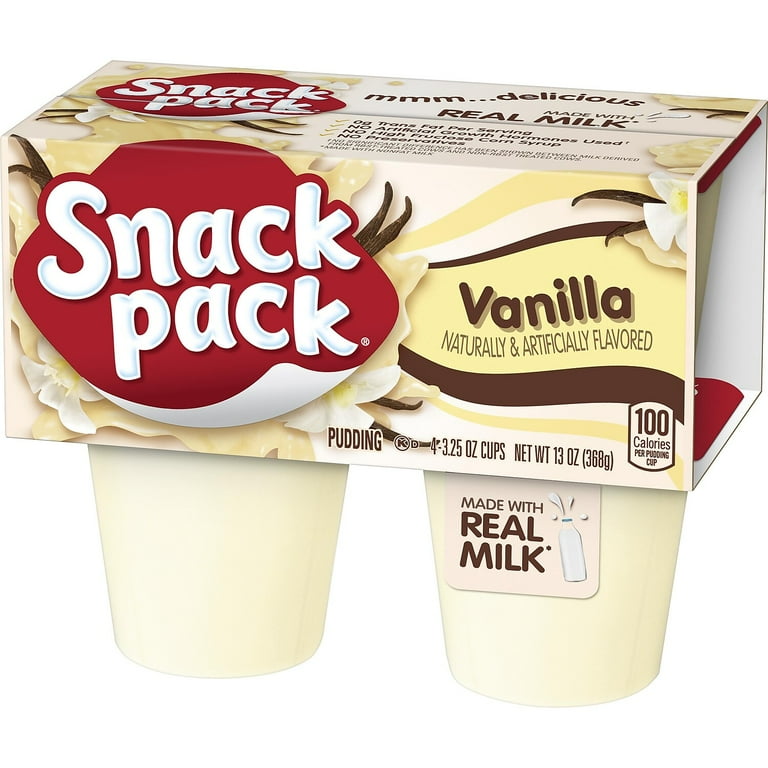 Pudding Cups, Vanilla, 3.5 oz Cup, 48/Carton Pudding Cups, Vanilla, 3.5 oz Cup, 48/Carton