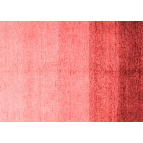 Ahgly Company Machine Washable Indoor Rectangle Abstract Red Modern Area Rugs, 7' x 9'