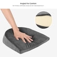 thumbnail image 2 of Pregnancy Pillow, Body Support Memory Foam Sleeping Wedge Pillow for Maternity, Grey, 2 of 6