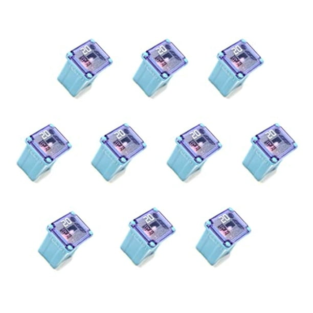 10 Pack! 20 Amp Blue Automotive Low Profile Mini J Case Fuses
