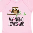 thumbnail image 4 of Inktastic My Nana Loves Me Owl Girls Baby Bodysuit, 4 of 5
