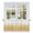 Yellow, variant on Yellow Ombre Tier Curtains, White Gradient Color Modern Abstract Art Light Filtering Kitchen Curtains, 2Pcs Rod Pocket Half Window Treatments Panels for Sink Cafe Cabinet Camper 27.5x36 Inches