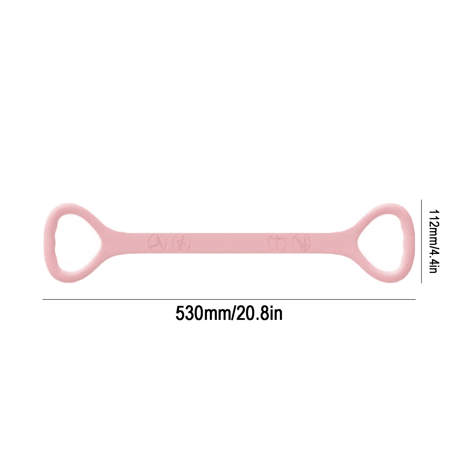 2 Piece Set 20 Pound Yoga Resistance Bands Elastic Fitness Bands for Pilates Training Home Gym Workouts A and B