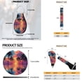 thumbnail image 6 of Uorisanigo Car Seat Covers Full Set Hawaii Palm Tree Sunset Include Steering Wheel Protector/Seat Belt Shoulder Pad/Armrest Cover/Headrest/Shift Knob Handbrake Cover/Coasters/Keychains, 18 Pack, 6 of 7