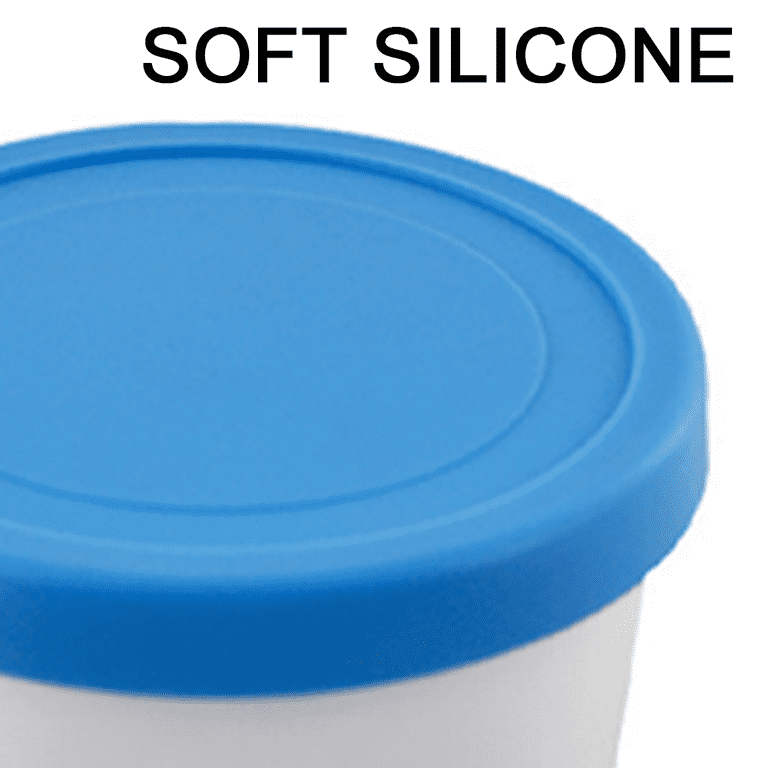 Stackable Sweet Treat Ice Cream Tub With Tight-Fitting Silicone