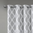 SunSmart Blakesly Printed Ikat Blackout Curtain Panel in Grey, 50"x84" - image 3 of 7