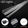 thumbnail image 4 of Outdoor Meteor Shower Lights, Waterproof 30cm 8 Tube 192 LED Falling Snow Lights Christmas String Light for Garden Outdoor Patio Holiday Party Halloween Decoration, 4 of 9