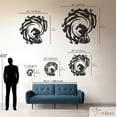 thumbnail image 3 of Violaura Surfer Metal Wall Art - Easy to Install Hanging Perfect for Home, Living Room Decor (60" x 60"), 3 of 8