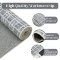 thumbnail image 4 of HOMERRY Indoor Washable 4' x 6' Area Rug Modern Plaid Rug for Living Room Non-Slip Floor Carpet for Bedroom, Dark Gray, 4 of 7