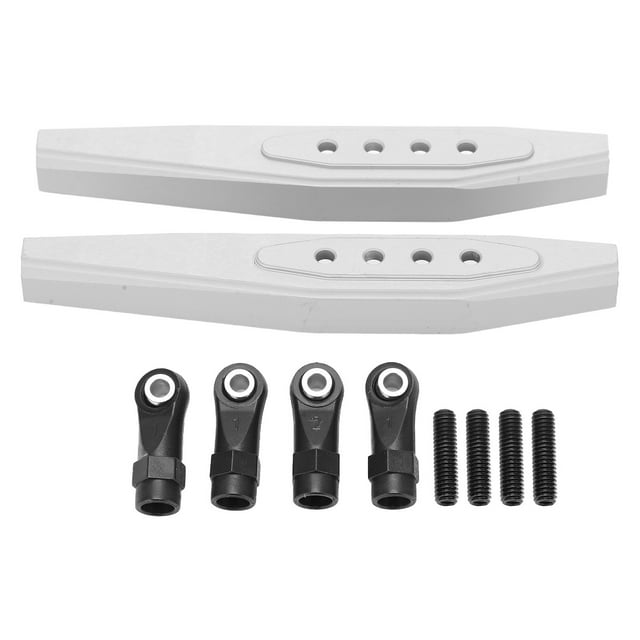 1 par de brazos traseros de aluminio para coche con Control remoto, brazo de Metal antioxidante para coche de escalada Axial RR10 1/10