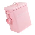 thumbnail image 4 of Canasta De Almacenamiento De Hierro Caja Contenedor De Contenedores Organizador Ropa Lavandería Soportes Para Hogar LAVANDERÍA-ROSA Soledad Recipiente de almacenamiento de hierro de la cocina, 4 of 10