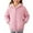 Pink, variant on Girls Fleece Lined Sherpa Lining Hooded Puffer Jacket Winter Coats Waterproof Quilted Hooded Jackets Teen Kids Padded Warm Zip up Outwear