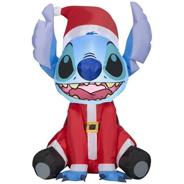 Disney Stitch Santa Christmas Air Blown Inflatable 3ft