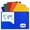 Multicolor-6PCS, variant on ViVin Sturdy Plastic Folder with 2 Pockets, 6 Pack, School Supplies, Assorted Color