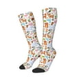 thumbnail image 2 of Bingfone Compression Socks For Women And Men Long Socks For Running Athletic Cycling Nurse-Animal Cartoon Style, 2 of 9