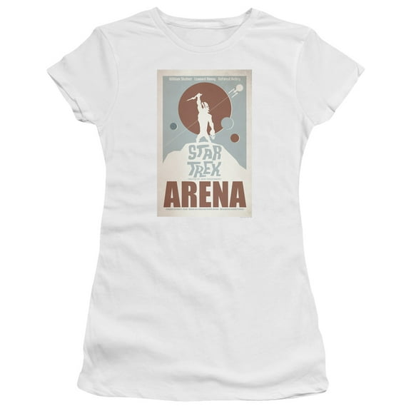 Star Trek Tos Episode 18 Junior Women's Sheer T-Shirt White