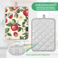thumbnail image 6 of Yayeee Pot Holders Kitchen Heat Resistant with Pocket 7"x9.8" Cotton Oven Cooking Hot Pads, Apple Leaves Pattern, 6 of 7