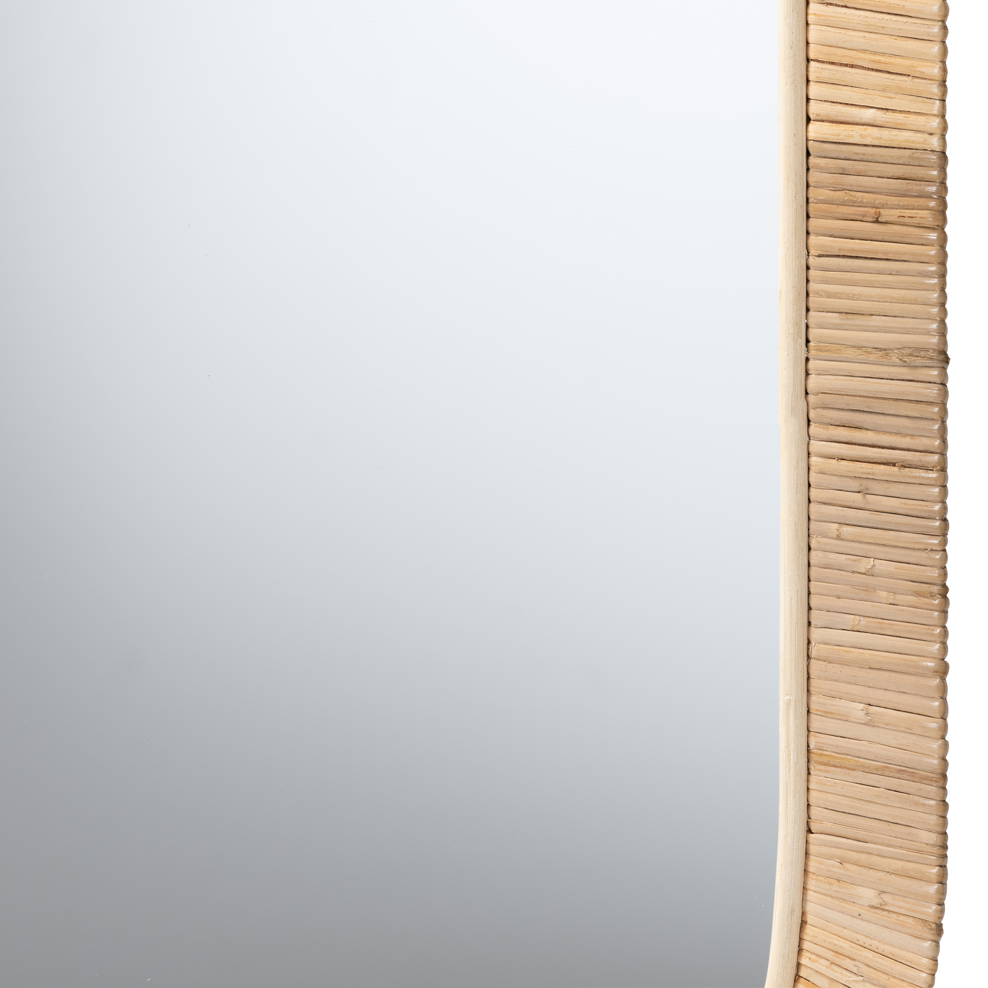 bali & pari Bella Seagrass BOHO Mirror, Natural Brown